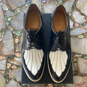 The Office of Angela Scott Classic Ladies Oxford Black and White